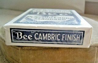 Vintage BEE USPCC Golden Nugget No 92 Blue Cambric Playing Cards 4