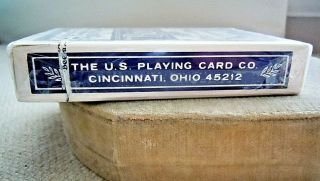 Vintage BEE USPCC Golden Nugget No 92 Blue Cambric Playing Cards 5