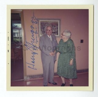 Harry S.  Truman - 33rd President Of The United States - Autographed Snapshot