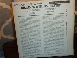 JULIUS WATKINS SEXTET - BLUE NOTE 5053,  LEX address,  DG,  RVG,  Ear - Near 11