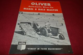 Oliver Tractor 8 Bale Master Baler Dealer 
