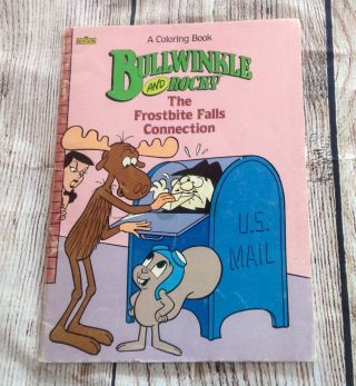 Vintage Rocky And Bullwinkle Marvel Coloring Book 1987