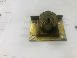 YALE SLOT MACHINE LOCK FOR MILLS,  JENNINGS CAILLE AND OTHERS PRE 1930 3
