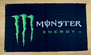 Monster Energy Drink 3x5 Ft Flag Promo Banner