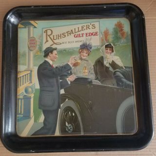 Pre Prohibition Beer Tray.  Ruhstaller 