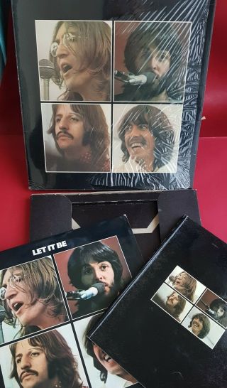 The Beatles Let It Be 1970 Vinyl Lp & Book Uk Box Set Red Apple Stereo