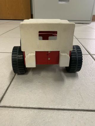 VINTAGE TONKA JEEP DUNE BUGGY RED WITH WHITE TOP PRESSED STEEL 4