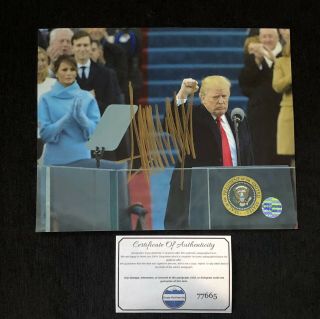 President Donald Trump 8 X 10 Photo Signed Autograph W