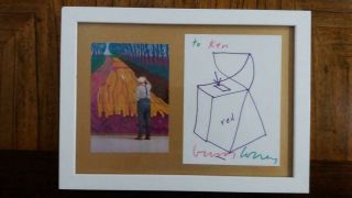 David Hockney Drawing Signed Autographed With Certificate Of Provenance 2
