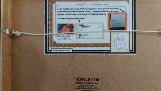 David Hockney Drawing Signed Autographed With Certificate Of Provenance 3