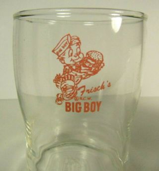 FRISCH ' S RESTAURANT EARLY FIRE KING MUG / GLASS - SECOND 1952 DESIGN BIG BOY 3