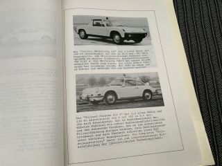 Ultra Rare Porsche 911 / 914 Police Polizei Vehicle Option Sales Brochure Rarest