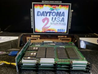 Sega Daytona Usa 2 Model 3 Step 2 Pcb Stack With Video Issues
