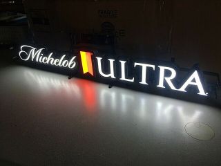 Michelob Ultra Horizontal LED Opti Neo Neon Beer Sign bar light 4