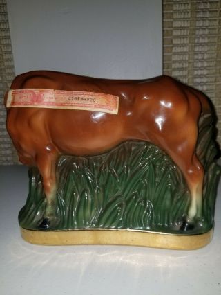Ezra Brooks whiskey decanter.  Texas Longhorn/ Cattle/ Steer.  $50 obo 5