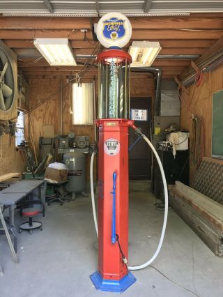 AMERICAN VISIBLE GAS PUMP FIVE SIDED 11