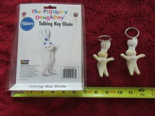 1998 Pillsbury Doughboy Talking Key Chain NIB -,  2 Others 2
