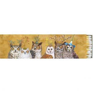 Paperproducts Designs - 8 " Match Box Set Of 2 - Owl Family