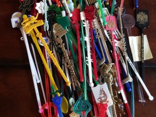 160,  Vintage Swizzle Sticks Hotels Bars Spirits and more. 4