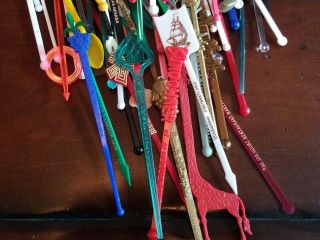 160,  Vintage Swizzle Sticks Hotels Bars Spirits and more. 5