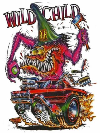 Rat Fink Wild Child Metal Sign