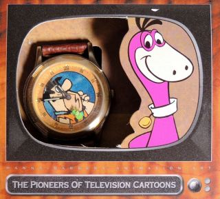 P120.  Hanna - Barbera The Flintstones Pioneers Of Animation Le Fossil Watch (1996)