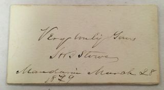 Antique Autograph Cut Signature Harriet Beecher Stowe American Author