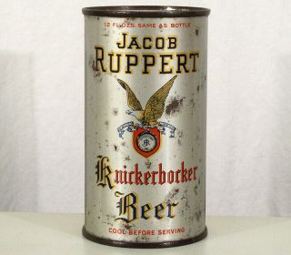 Jacob Ruppert Knickerbocker •gold Panel• Oi Flat Top Beer Can York City,  Ny