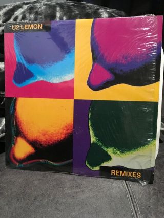 U2 Lemon Remixes Yellow Vinyl 12 Very Rare