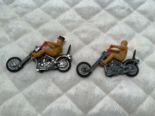 Vintage Hot Wheels Rrrumblers Road Hog Mattel Motorcycles And Riders Chopper Toy