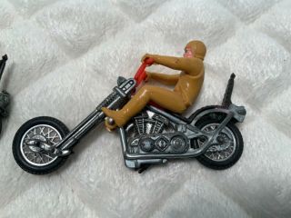 Vintage Hot Wheels RRRumblers Road Hog Mattel Motorcycles and Riders Chopper Toy 2