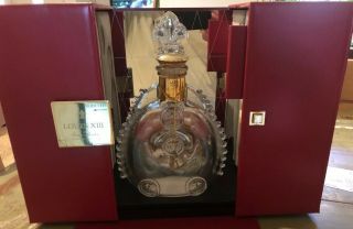 Louis Xiii Remy Martin Empty Bottle Cognac Baccarat Decanter Crystal Rare