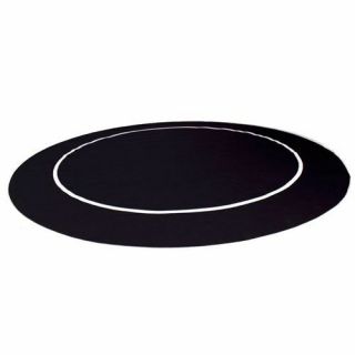 Black Sure Stick 54 " Round Rubber Foam Poker Rollout Table Top Felt