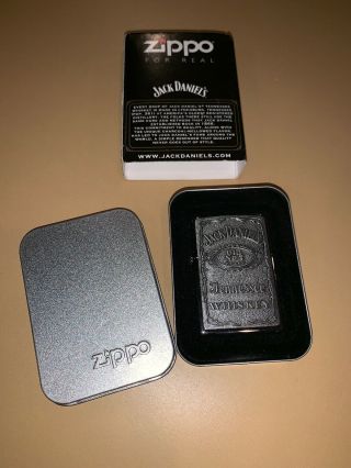 Zippo Jack Daniels Label Pocket Lighter - Awesome