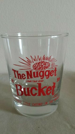 The Nugget Casino Reno Nevada The Nugget " Bucket " Rocks Drink Glass