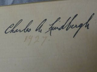 CHARLES LINDBERGH SIGNED AUTOGRAPH 2