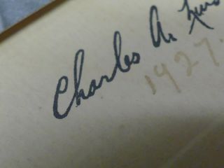CHARLES LINDBERGH SIGNED AUTOGRAPH 4