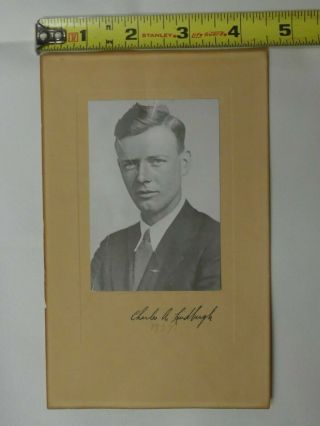 CHARLES LINDBERGH SIGNED AUTOGRAPH 8