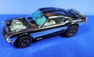 Mattel Hot Wheels Redlines Chrome Mustang Boss Hoss 1969 Hong Kong