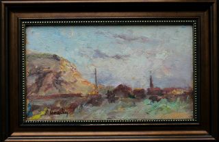 Eugene Boudin (1824 - 1898) Signed Impressionist Antique Oil Painting Seascape