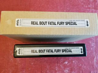 Neo Geo Mvs Real Bout Fatal Fury Special Us Kit Pristine