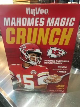 Patrick Mahomes Cereal - Hy - Vee Mahomes Magic Crunch - Kansas City Chiefs