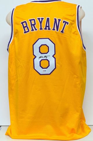 Kobe Bryant Signed Autographed Custom Lakers Jersey Psa/dna Early Full Sig Auto