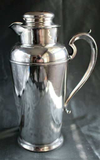 Gorham Art Deco Style Silver Plated 2 Pint Cocktail Shaker Dated 1931