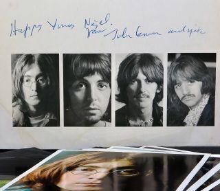 Beatles - Uk White Album Signed By John Lennon 1968 1st Press 100 Geniune