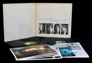 Beatles - UK White Album SIGNED BY JOHN LENNON 1968 1st Press 100 Geniune 6
