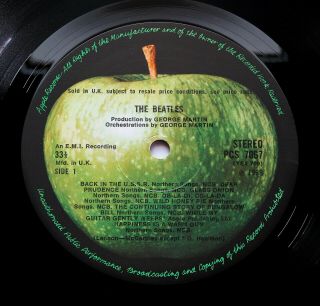 Beatles - White Album Near Uk 1968 1st Stereo Press Complete Wide Spine