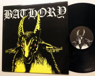 Bathory Bathory Lp - 1984 Yellow Goat 1st Press Sweden Black Metal Rp643