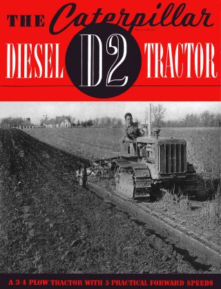 Caterpillar D2 Diesel 3j Sales Book 1939