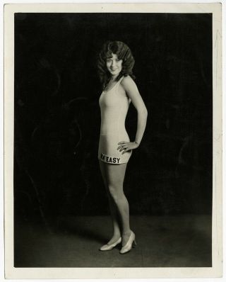 Vintage 1920s Swim - Easy Swimsuits Pin - Up Bathing Beauty Jazzy Fashion Photograph